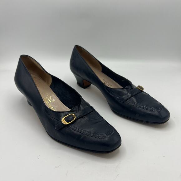 Salvatore Ferragamo Vintage Heels size 8.5 - Picture 1 of 6